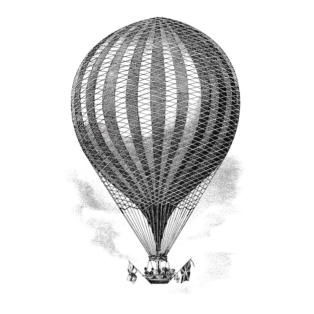 Vintage balloon illustration