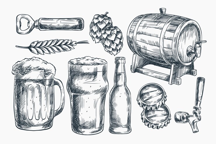 Free Vector vintage bar elements collection