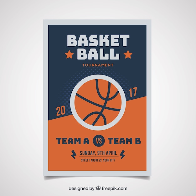 vintage basketball brochure