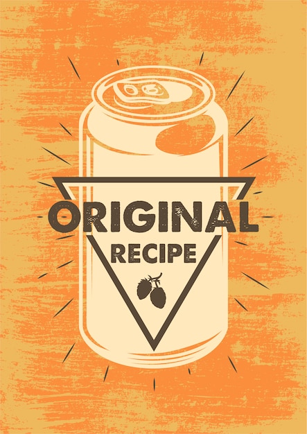 Free vector vintage beer poster