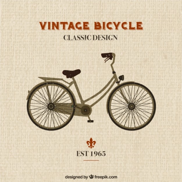 Vettore gratuito vintage bicicletta