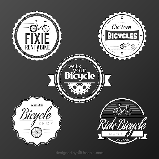 Vintage bike badges