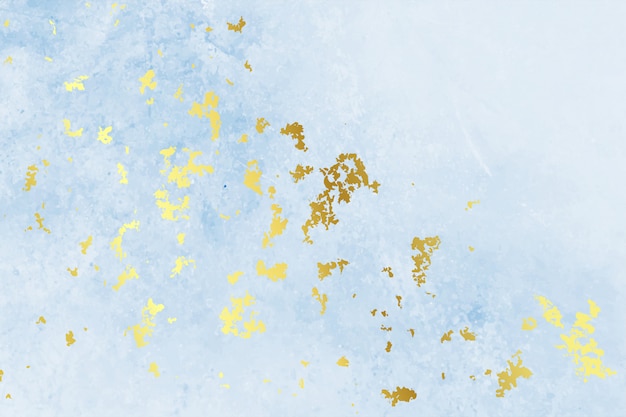 Урожай голубой золотой фольги текстуры фона дизайн
