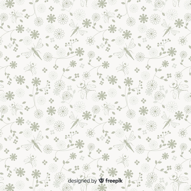 Free vector vintage botanical background