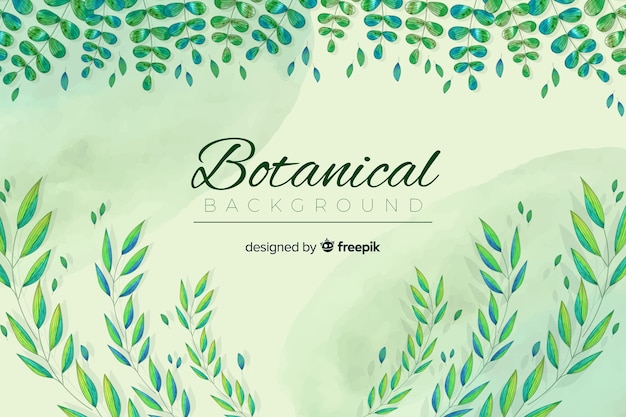 Free vector vintage botanical bckground