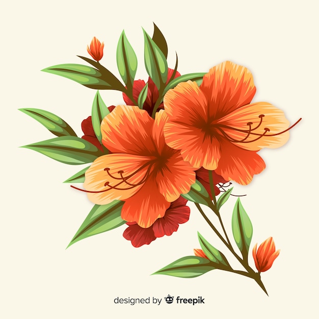 vintage botanical flower bouquet