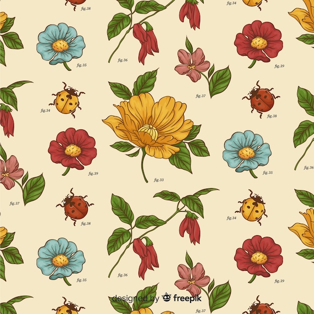 Vintage botanical pattern