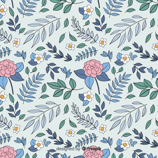 Free vector vintage botanical pattern