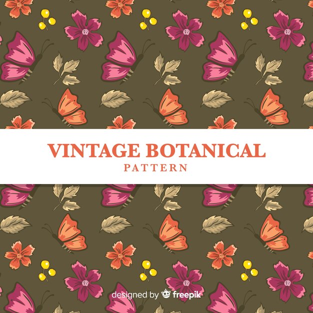 Vintage botanical pattern