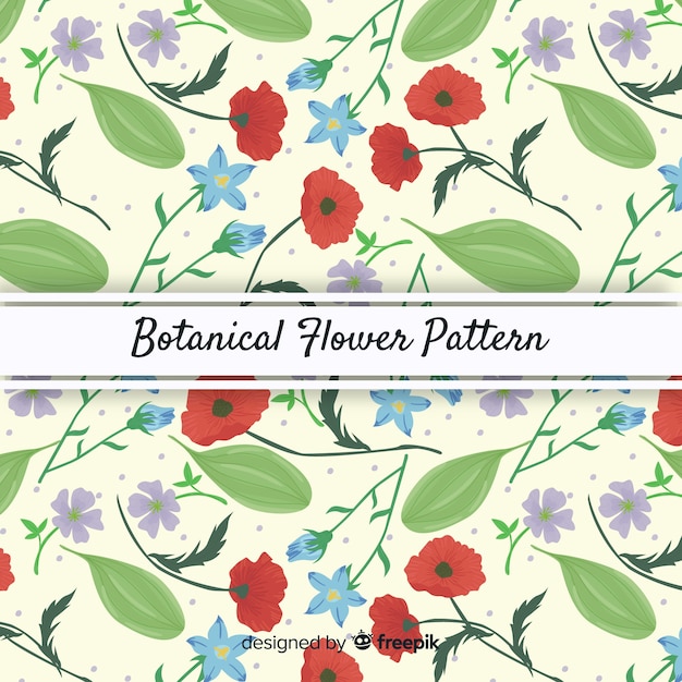 Free vector vintage botanical pattern