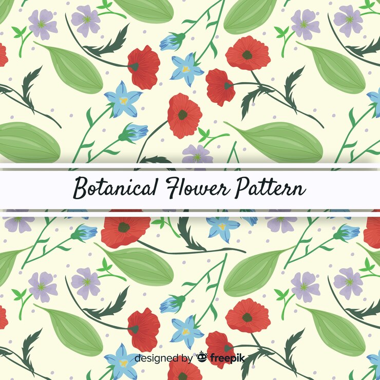 Free Vector vintage botanical pattern