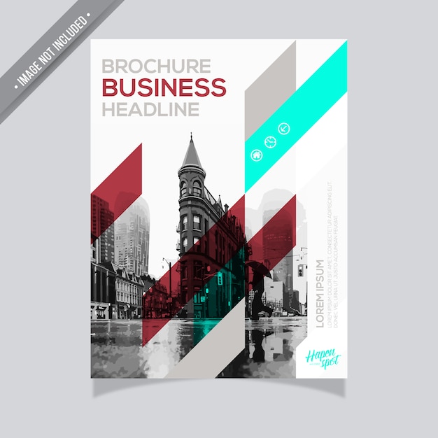 Free vector vintage business brochure design