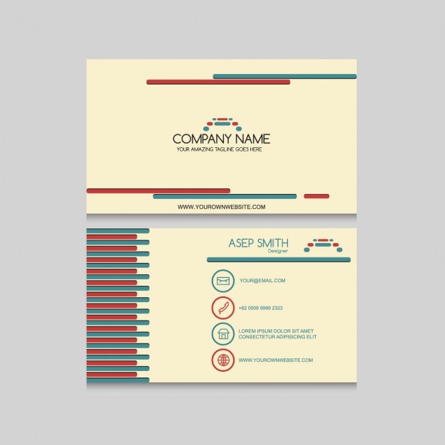 Vintage business card design