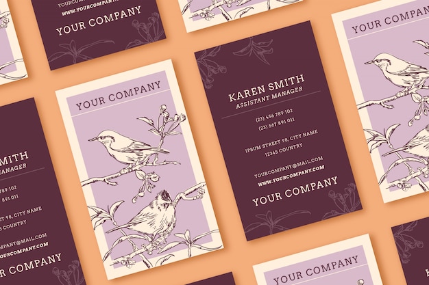 Free vector vintage business card