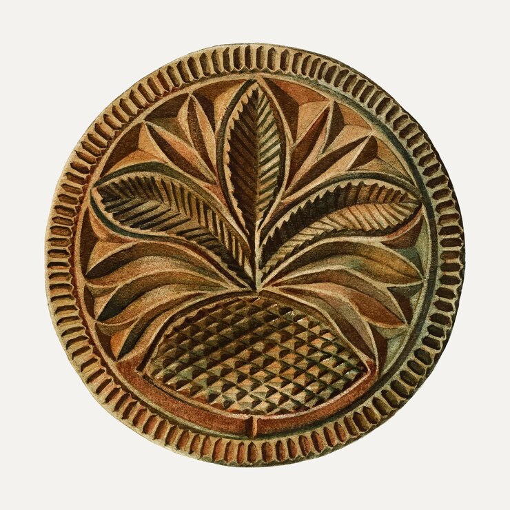 मुफ़्त वेक्टर vintage butter mold illustration vector, remixed from the artwork by charlotte angus