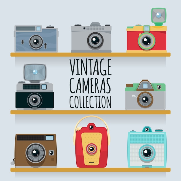 Vintage cameras collection