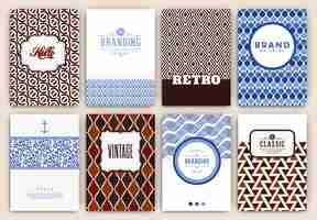 Free vector vintage cards collection