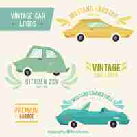 Free vector vintage cards set