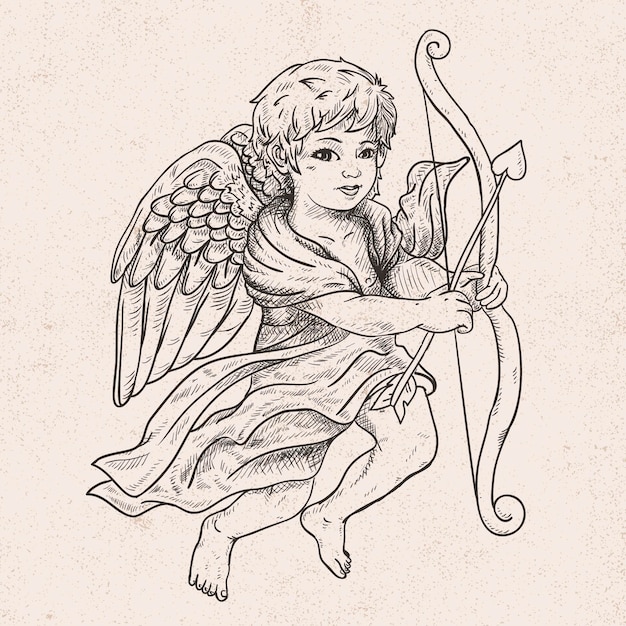 Vintage Christmas Angel – Vector Templates