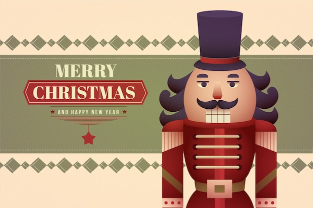 Free vector vintage christmas background