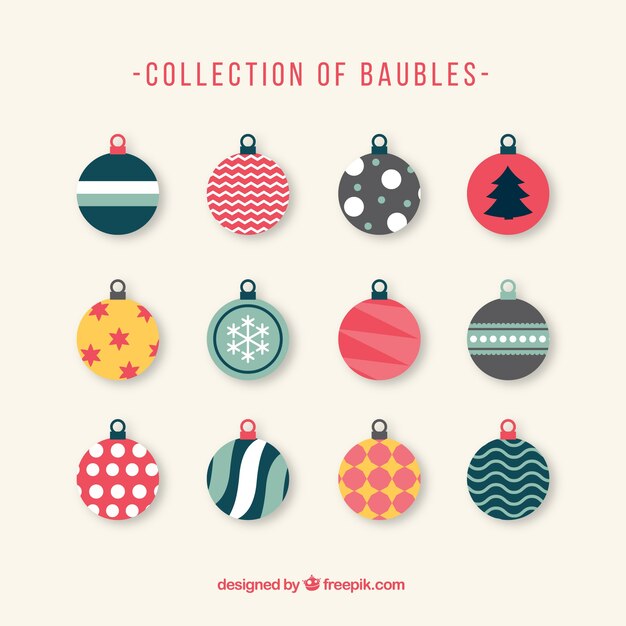 Vintage christmas baubles collection