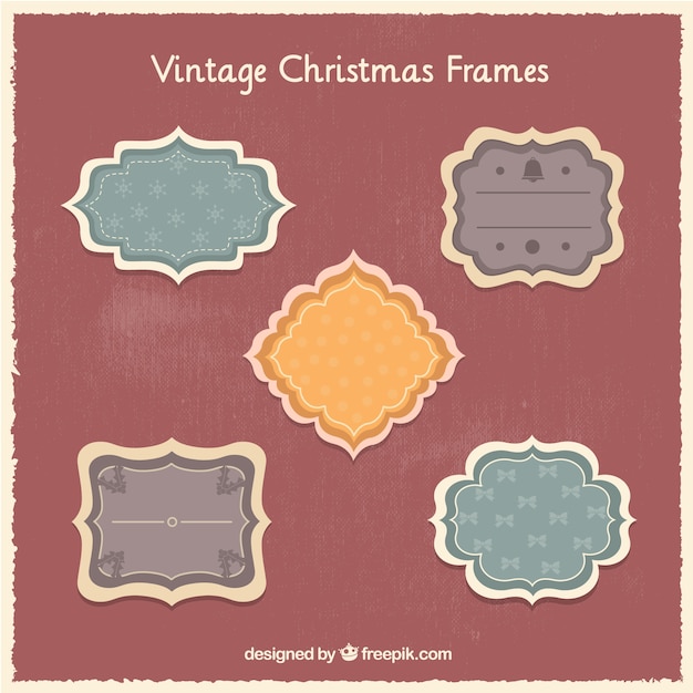 Vintage christmas frames