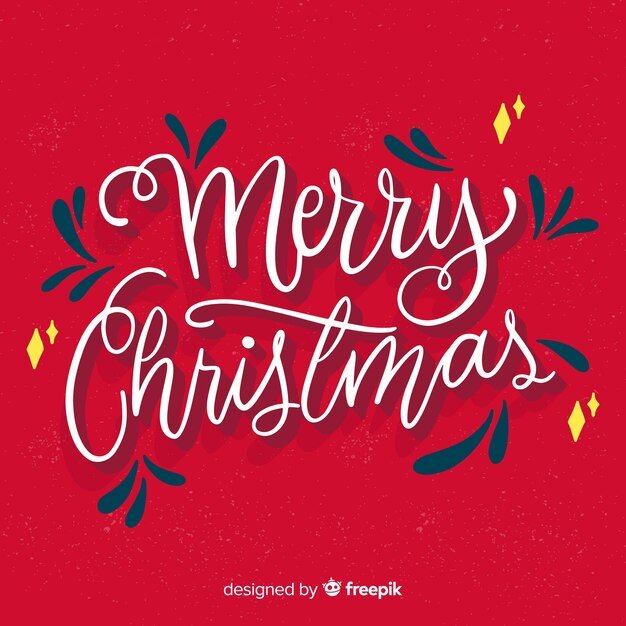 ヴィンテージクリスマスレタリングの背景