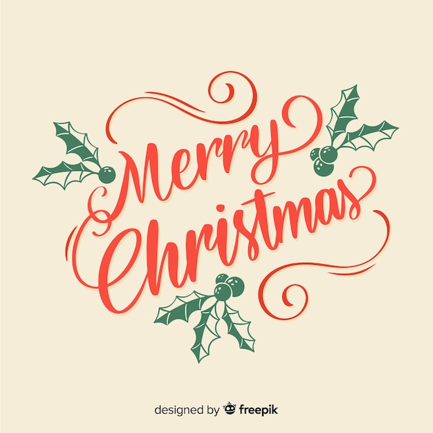 Vintage christmas lettering