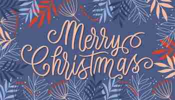 Free vector vintage christmas lettering