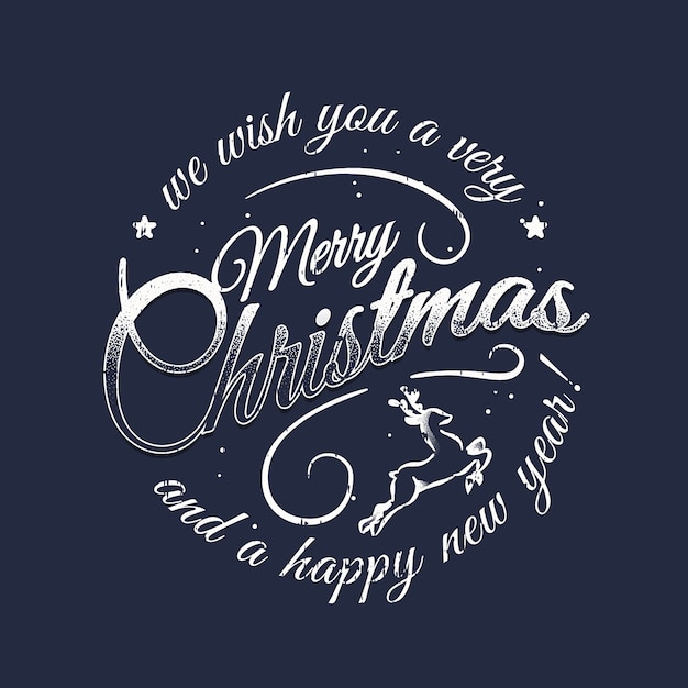 Free vector vintage christmas lettering