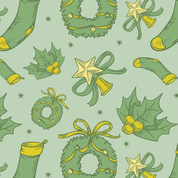 Vintage christmas pattern