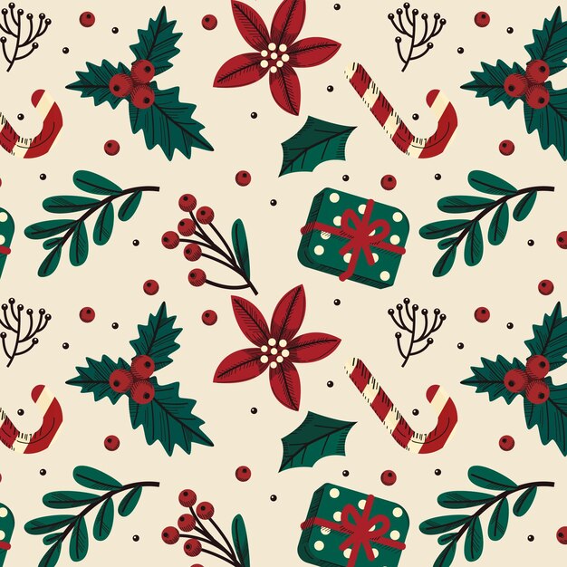 Vintage christmas pattern