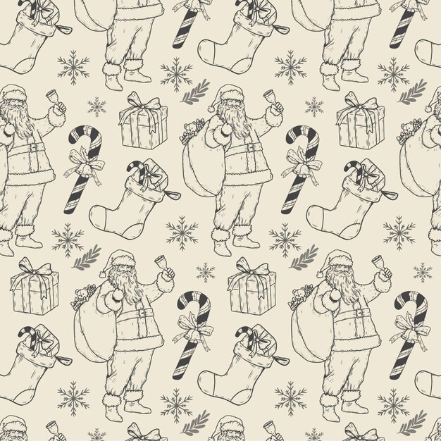 Vintage christmas pattern