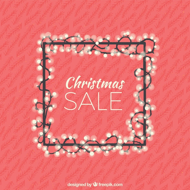 Free vector vintage christmas sale background