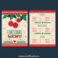 Free vector vintage christmas template