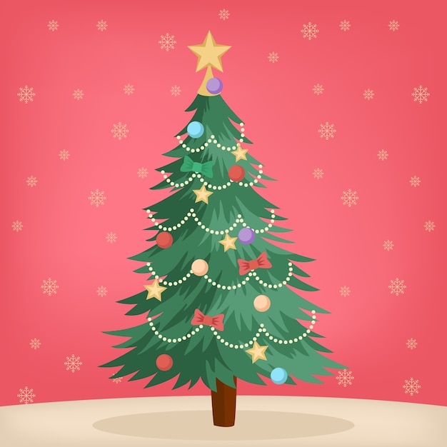 Vintage christmas tree concept