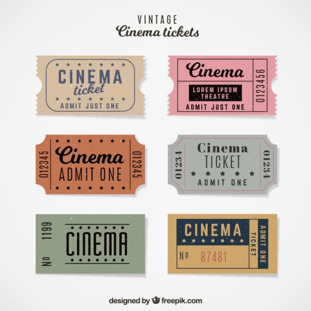 Коллекция Vintage билет на кино