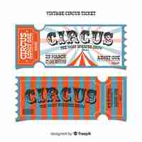 Free vector vintage circus ticket