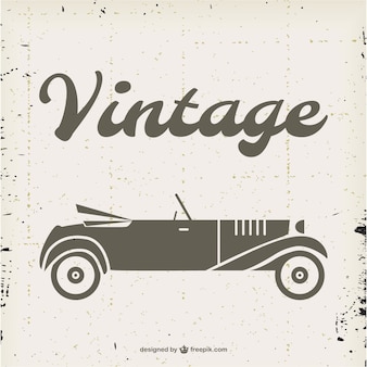 Vintage convertible silhouette