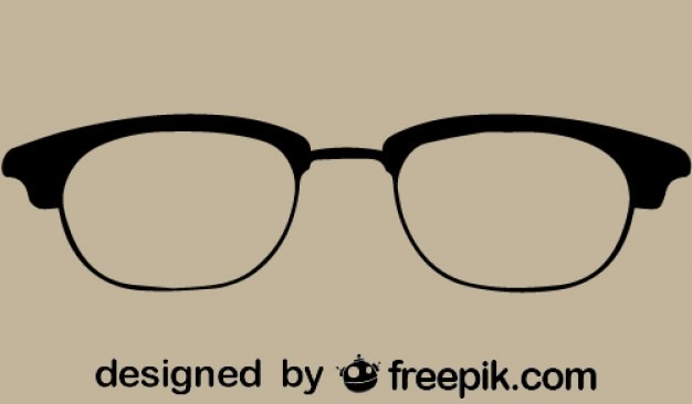 Vintage cool glasses icon