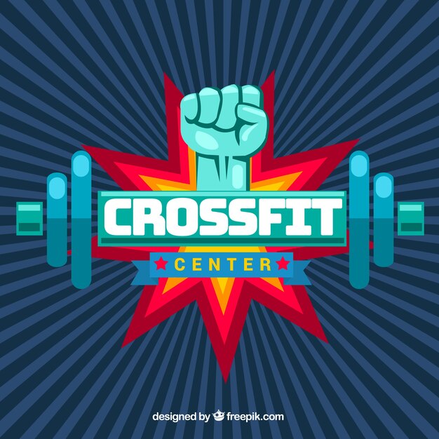 Free vector vintage crossfit center background