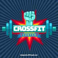 Free vector vintage crossfit center background