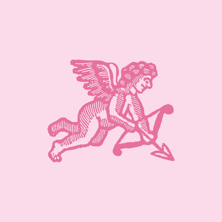 Free Vector vintage cupid illustration