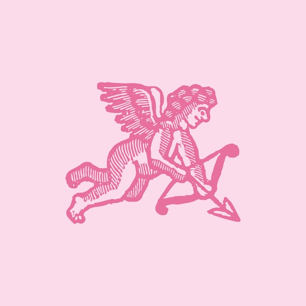 Vintage cupid illustration