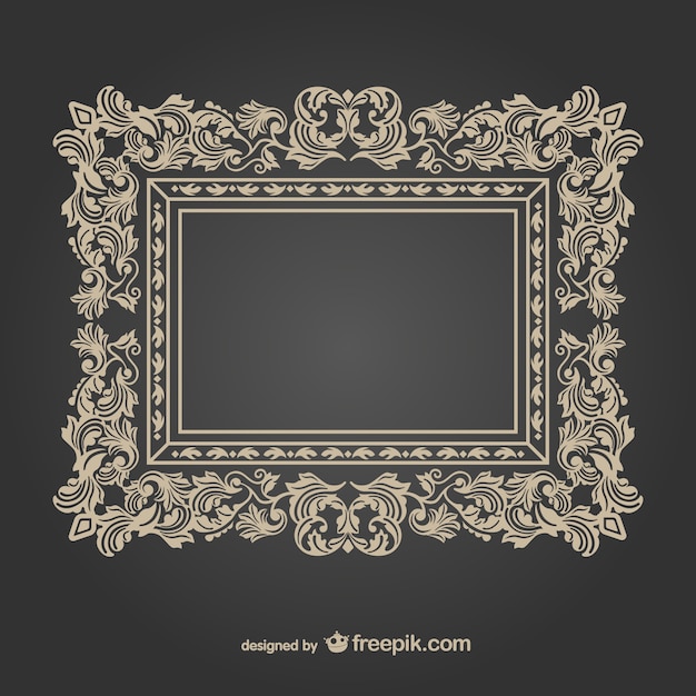 Vintage decorative frame