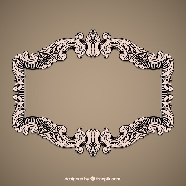 Vintage decorative frame