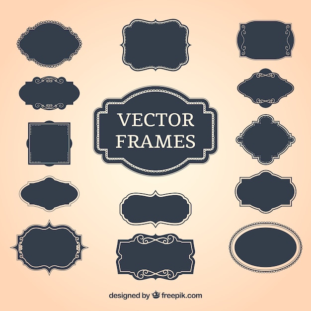 Vintage decorative frames