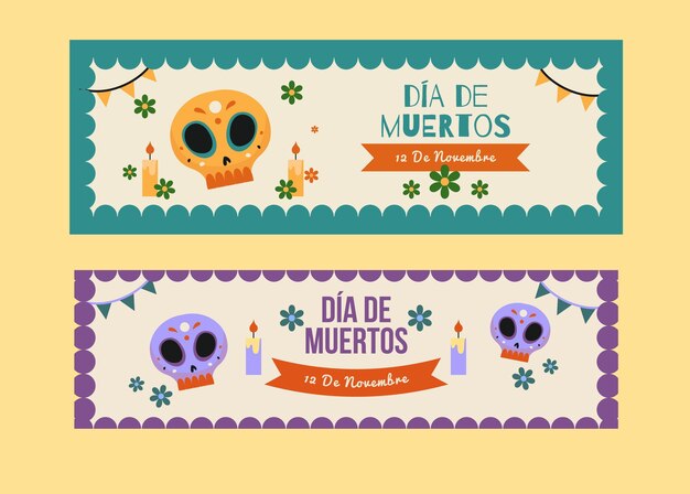 Free vector vintage design day of the dead event