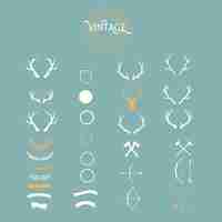 Free vector vintage design set