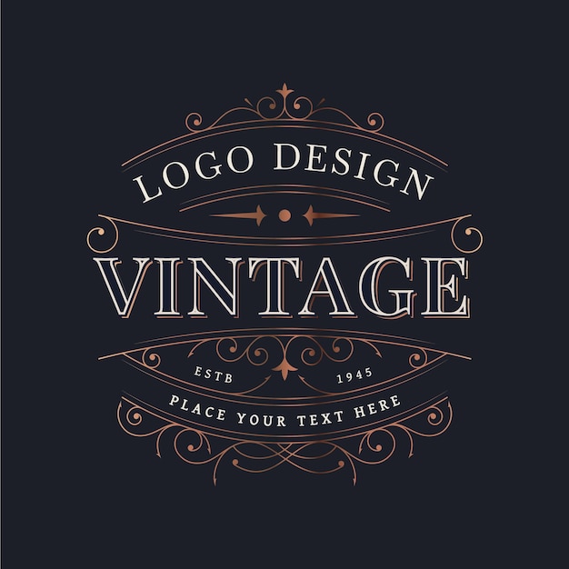 Vintage design with ornamental decorations